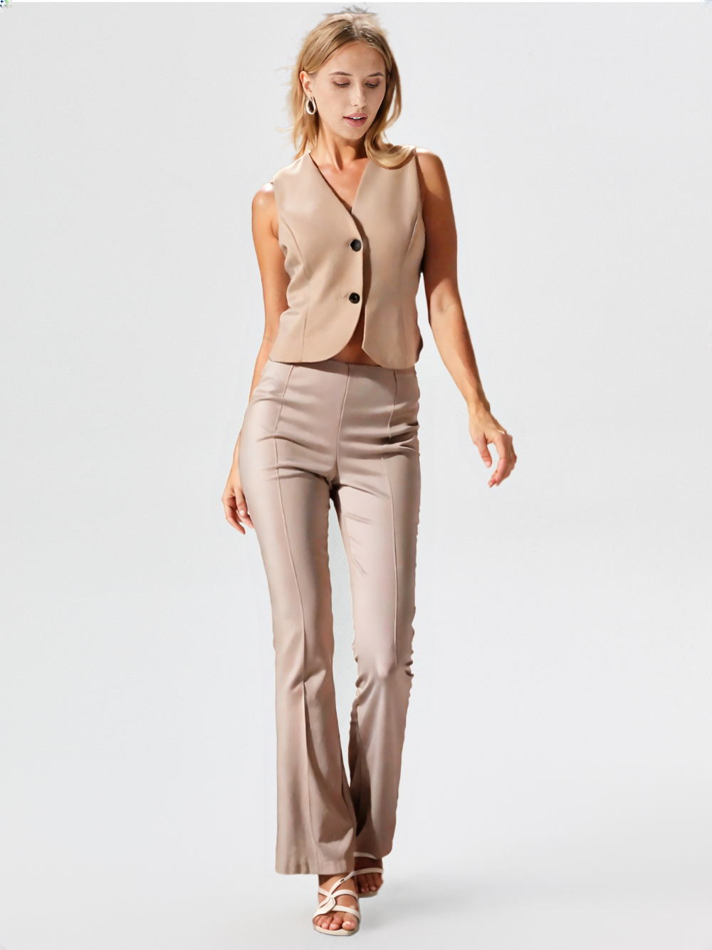 Solid Color Jacquard Suit Vest Jacket