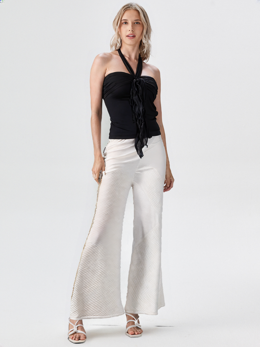 Halterneck T-shirt Backless Sleeveless Top